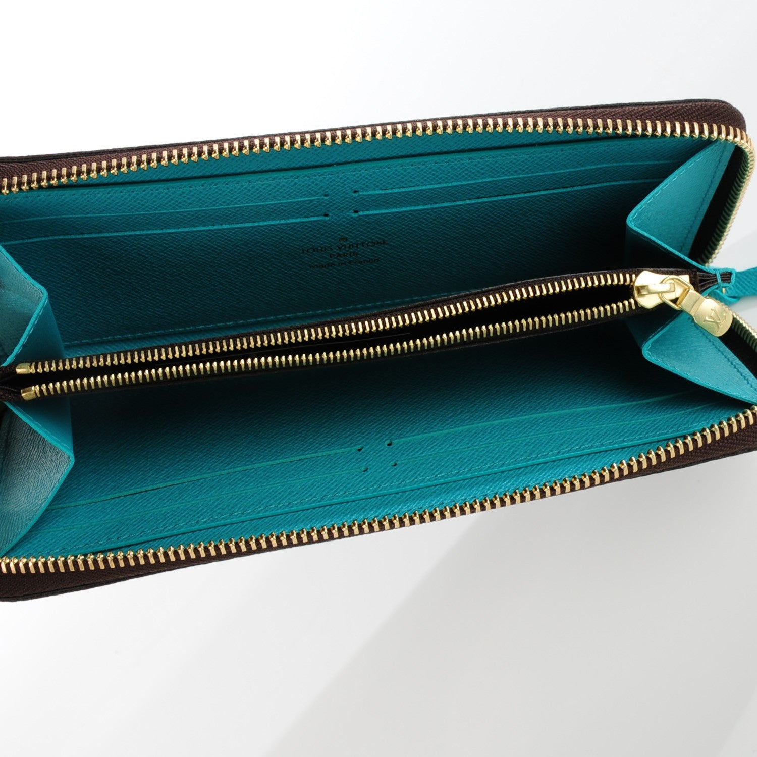 Louis Vuitton Monogram Clemence Wallet Turquoise 5 of 7
