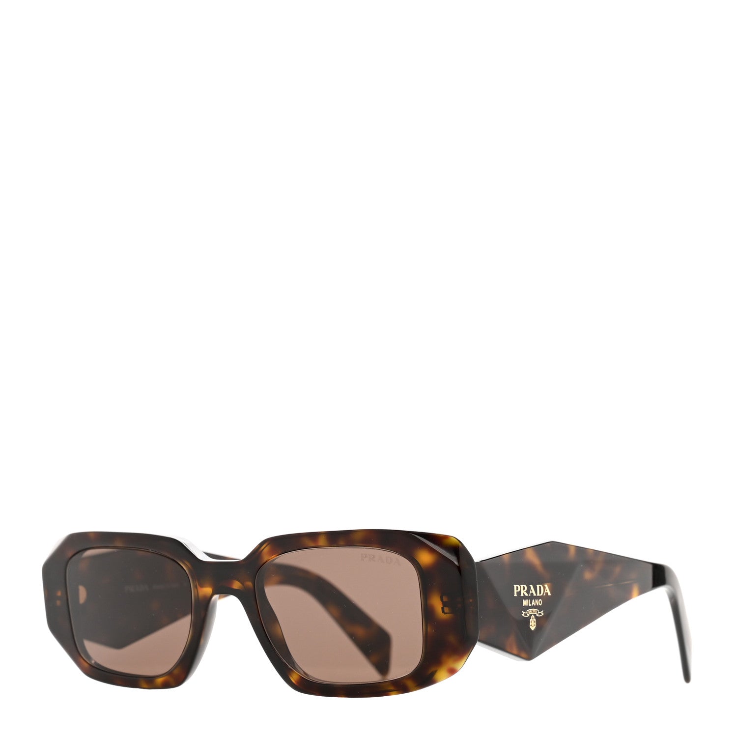 Prada Acetate Symbole Sunglasses SPR 17W Havana 1 of 7