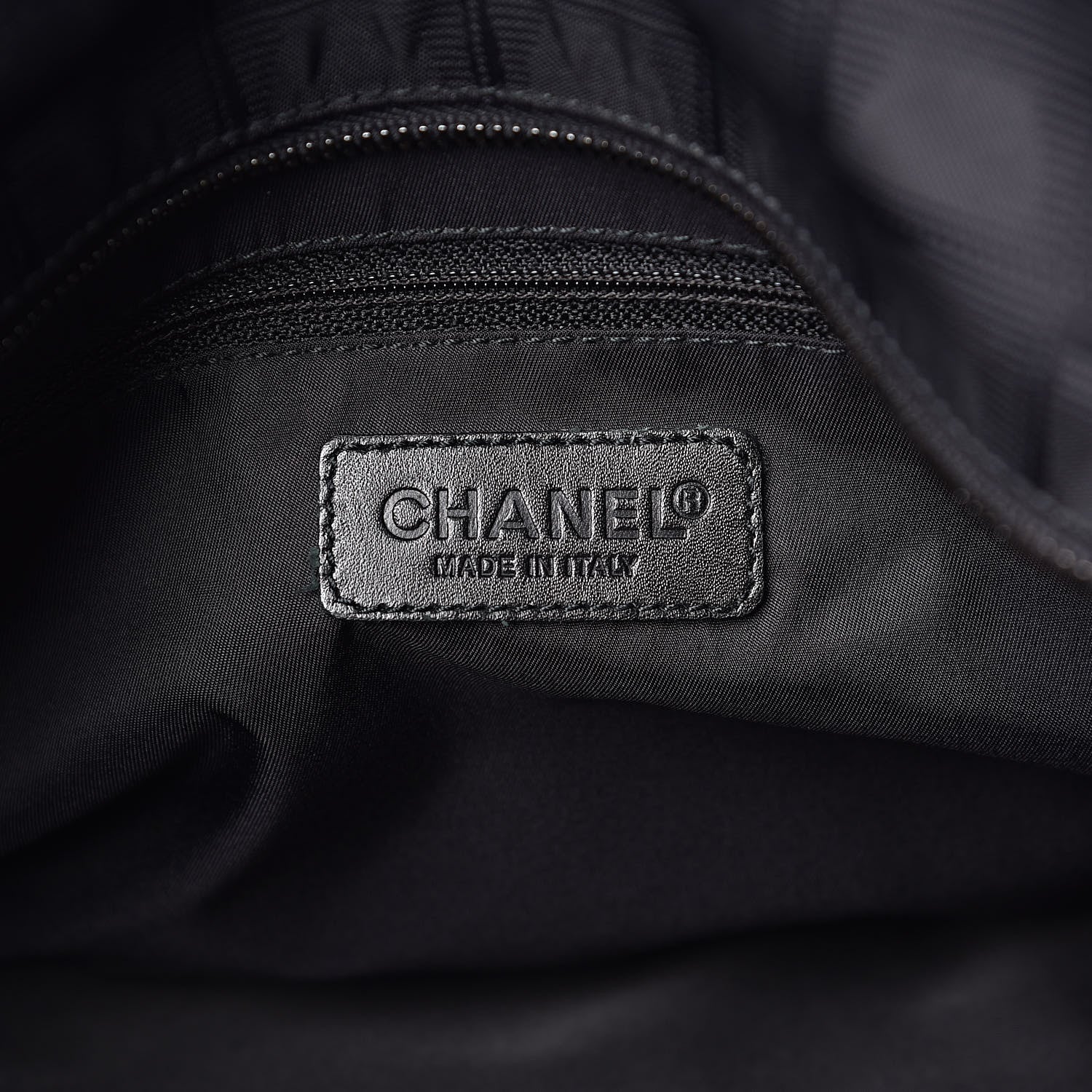 Chanel Nylon Large Travel Tote Black 6 of 14