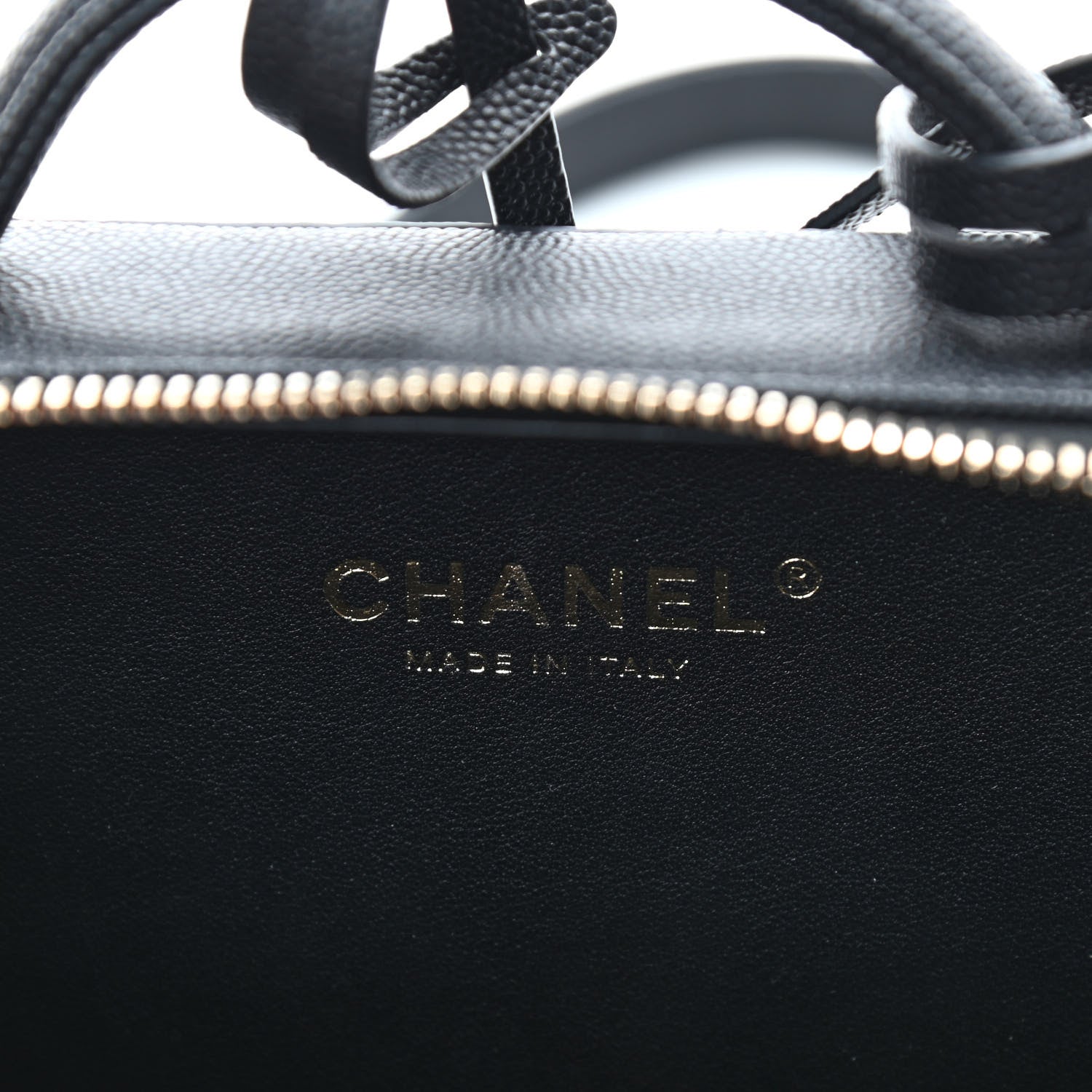Chanel Caviar Quilted Small CC Filigree Vanity Case Black 6 of 9