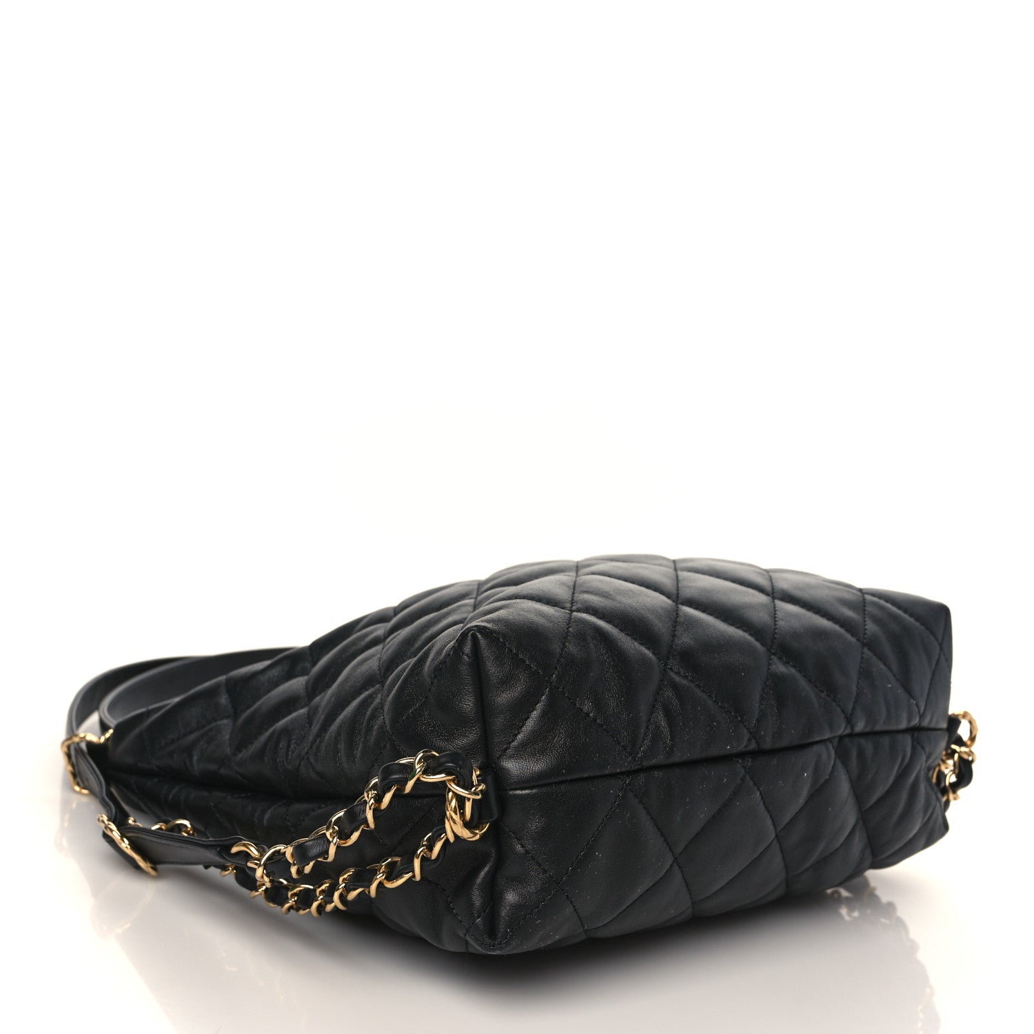 Chanel Lambskin Quilted Maxi Hobo Black 8 of 17