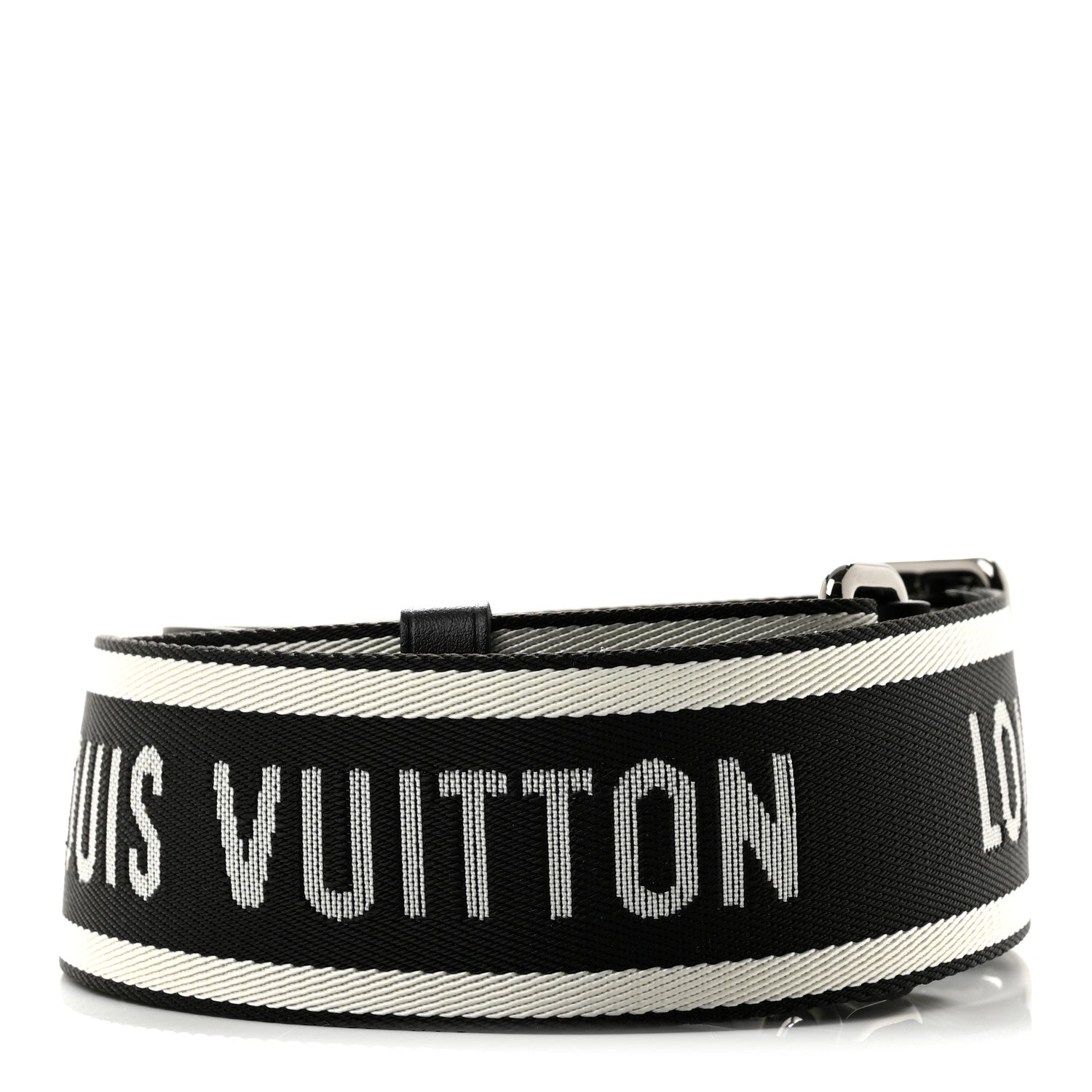 Louis Vuitton Nylon Jacquard Sporty Bandouliere Shoulder Strap Black 2 of 7
