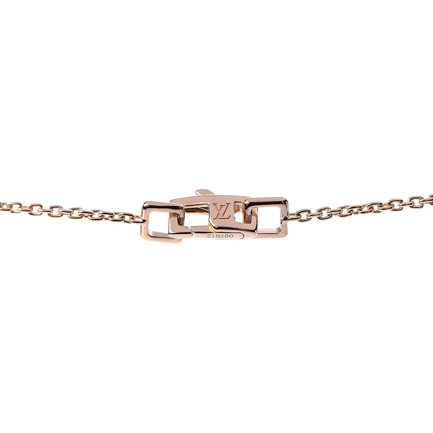 Louis Vuitton 18K Pink Gold Lockit Key Pendant Necklace 5 of 6