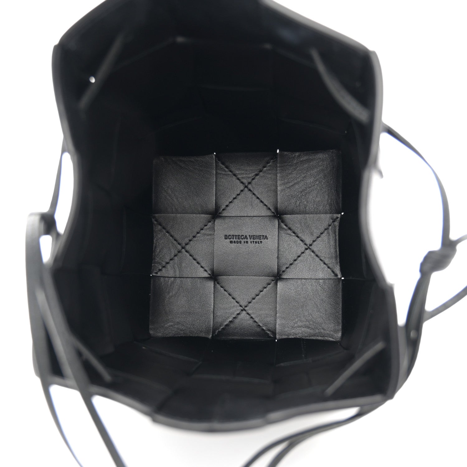 Bottega Veneta Nappa Maxi Intrecciato Cassette Bucket Bag Black 5 of 10