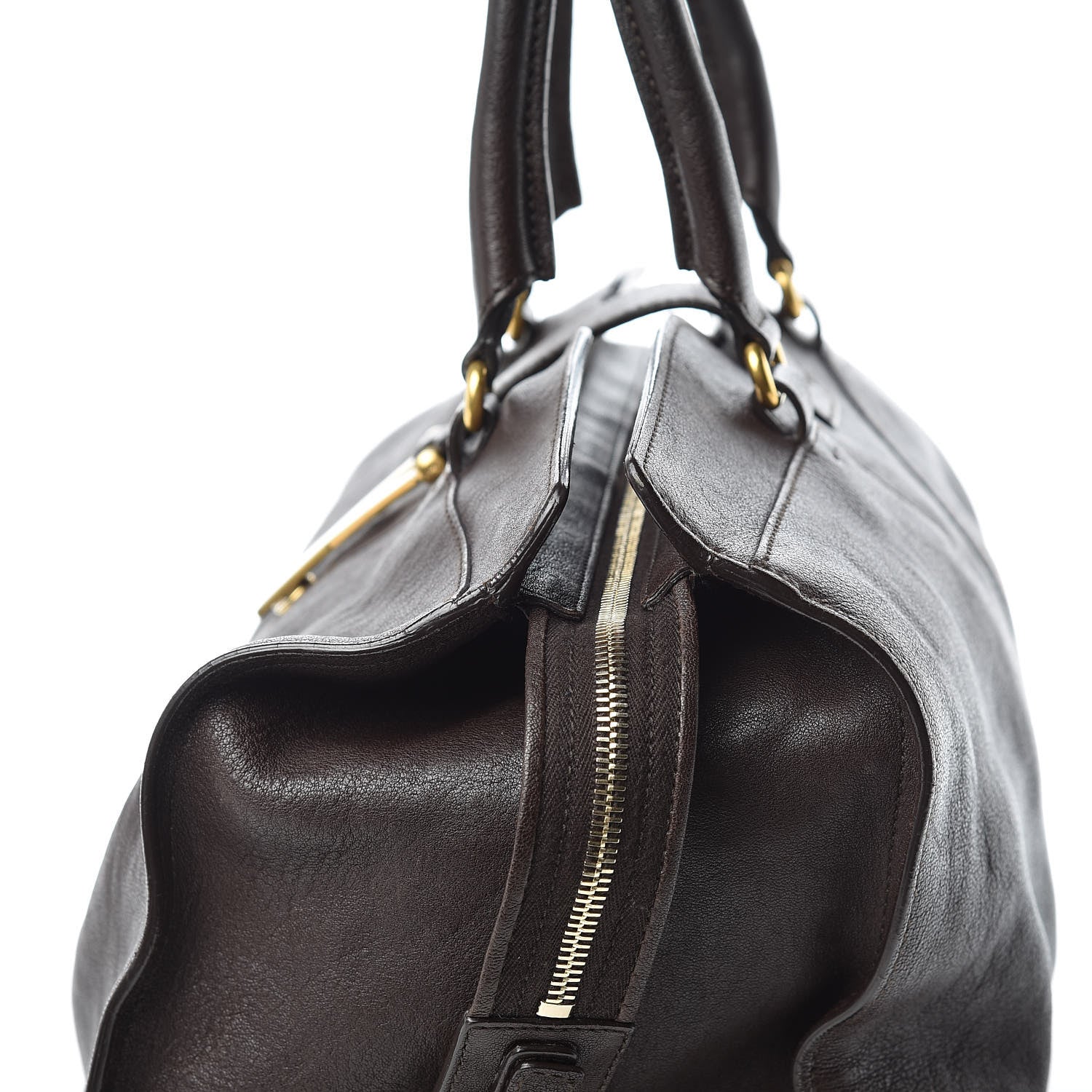 Saint Laurent Sheepskin Medium Cabas ChYc Dark Brown 11 of 23