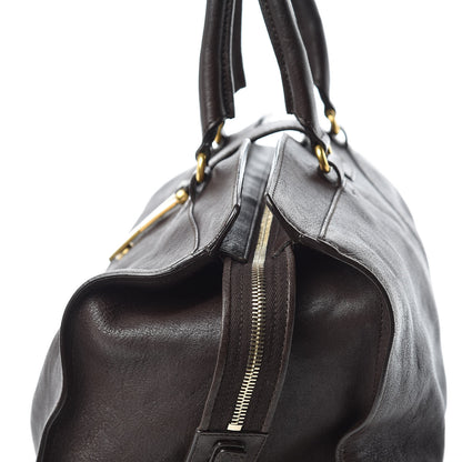 Saint Laurent Sheepskin Medium Cabas ChYc Dark Brown 11 of 23