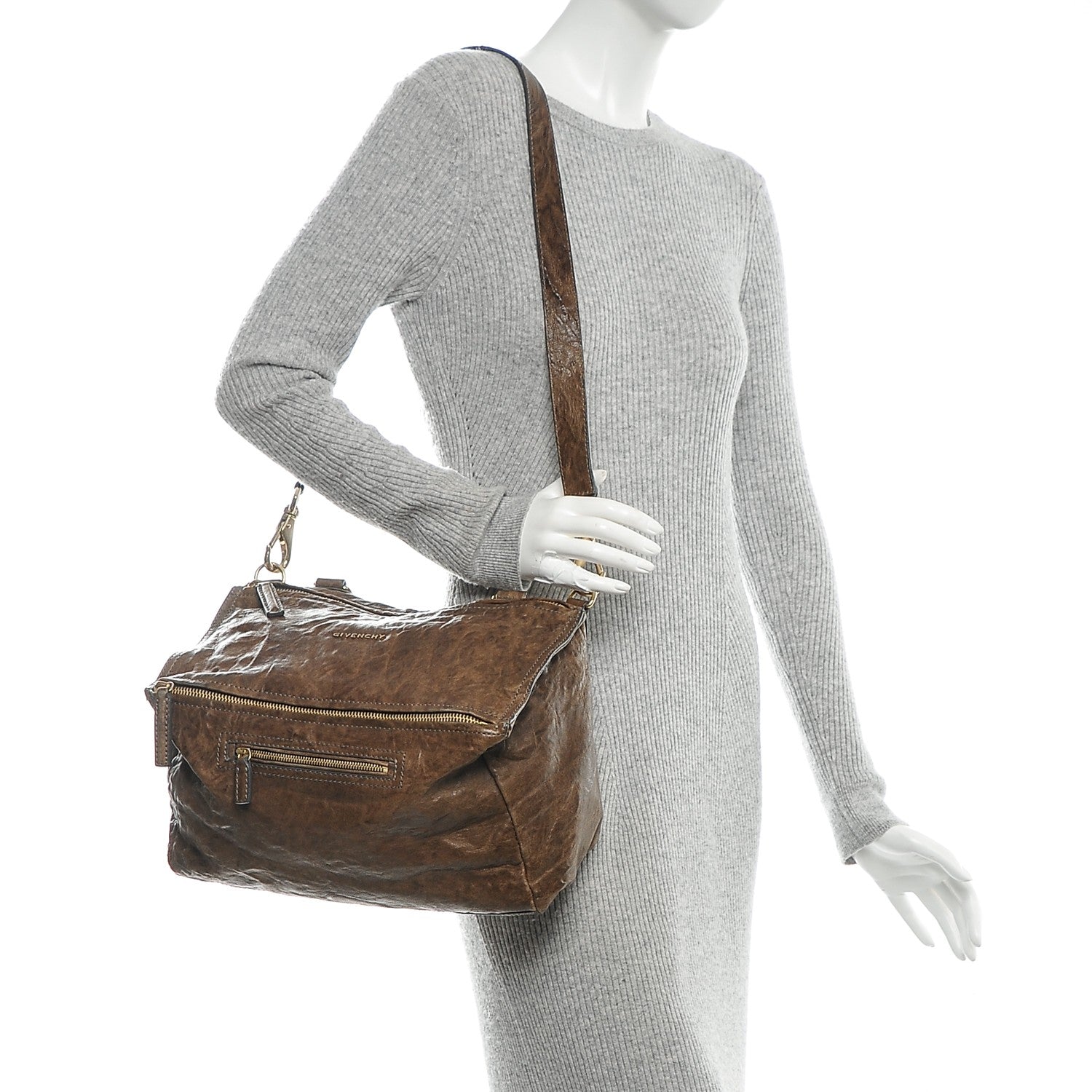 Givenchy Tumbled Sheepskin Medium Pandora Charcoal 2 of 8