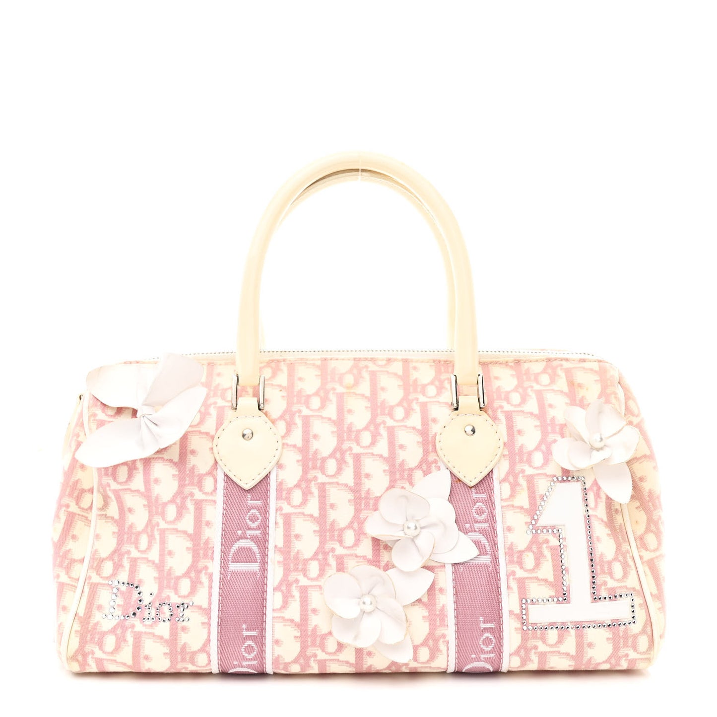 Monogram Girly Boston Pink