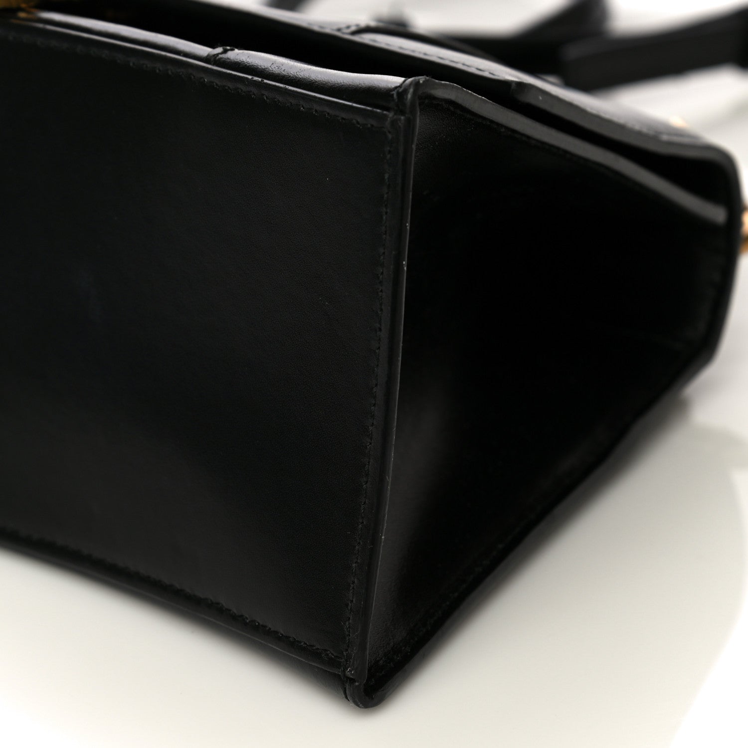 Balenciaga Shiny Box Calfskin Small Hourglass Top Handle Bag Black 13 of 24