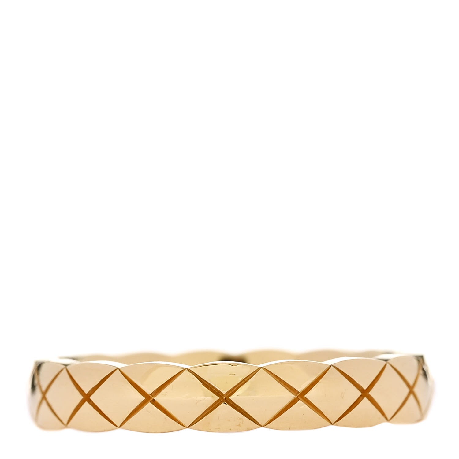 Chanel 18K Yellow Gold Mini Coco Crush Ring 49 4.75 3 of 4