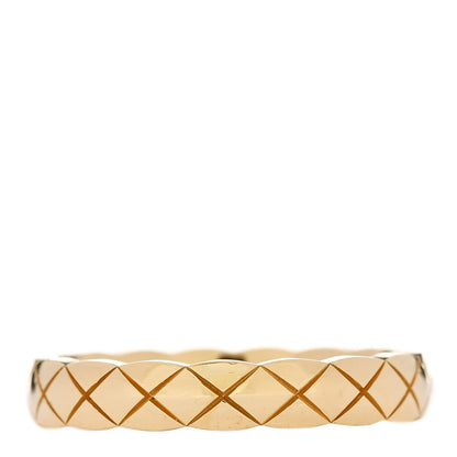 Chanel 18K Yellow Gold Mini Coco Crush Ring 49 4.75 3 of 4