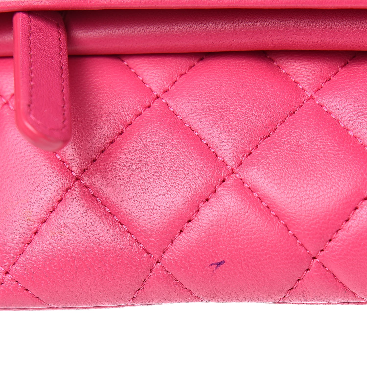 Chanel Lambskin Quilted Beauty CC Boy Clutch Fuchsia 10 of 11