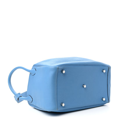 Hermes Taurillon Clemence Lindy 30 Bleu Paradis 4 of 9