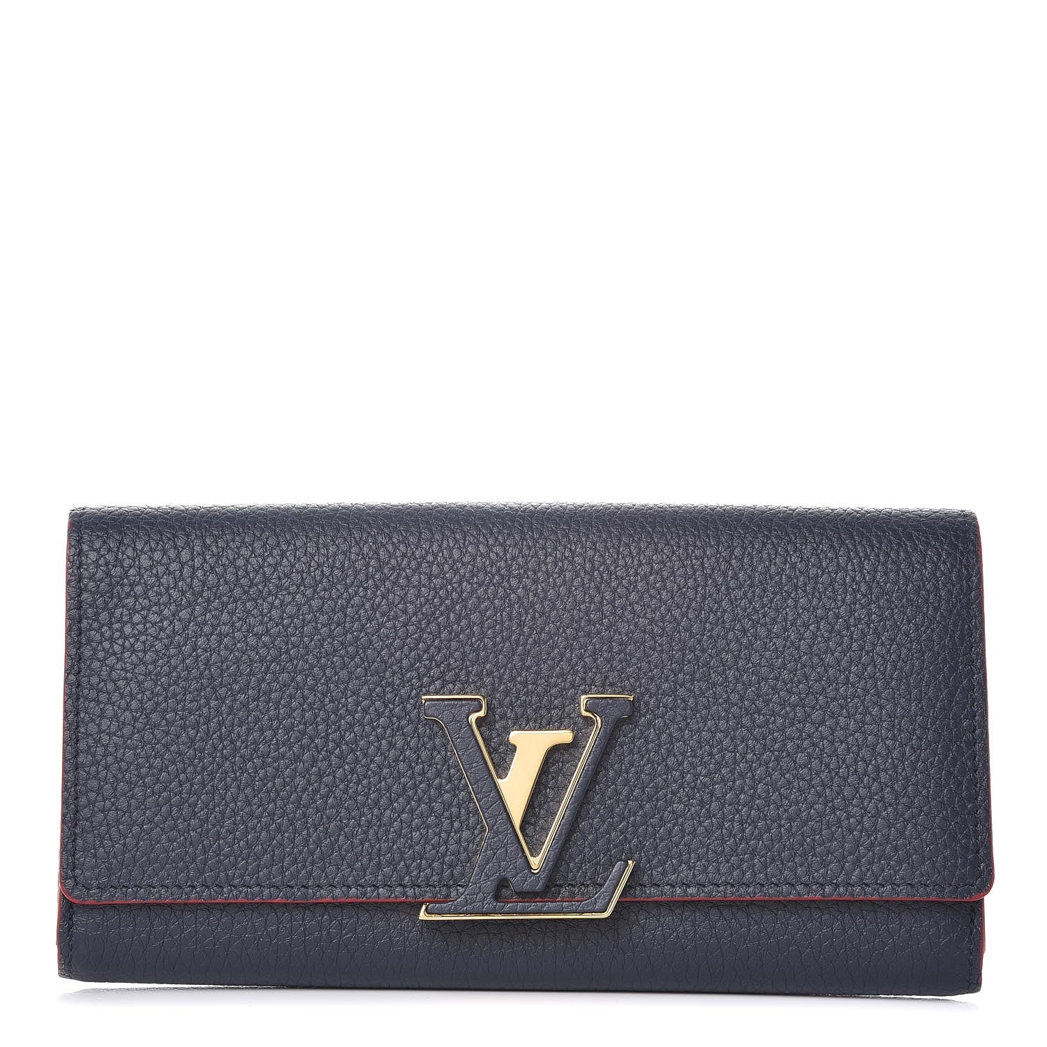 Louis Vuitton Taurillon Capucines Wallet Blue Marine 1 of 7