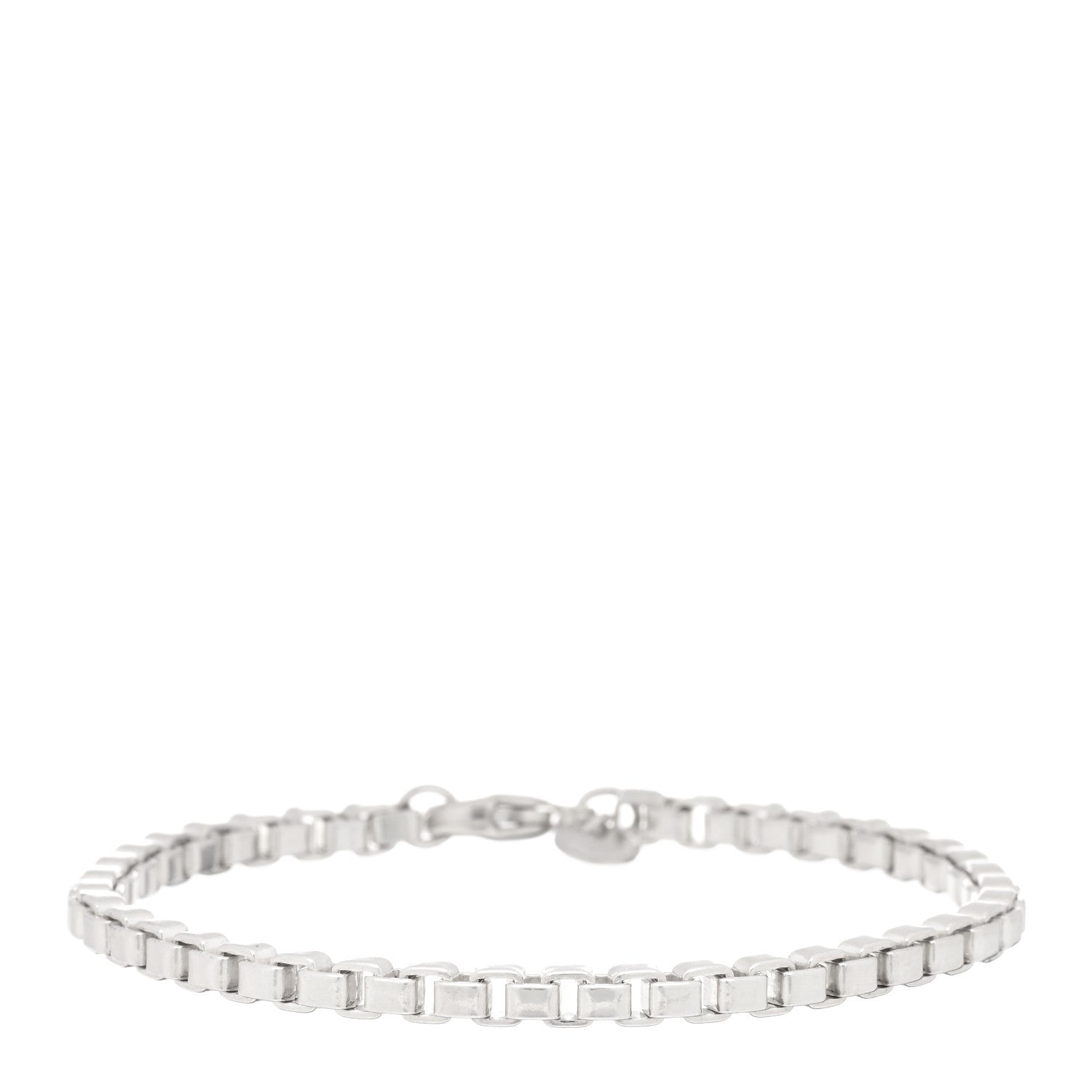 Tiffany Sterling Silver 4mm Venetian Link Bracelet 1 of 3