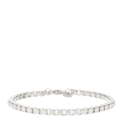 Tiffany Sterling Silver 4mm Venetian Link Bracelet 1 of 3