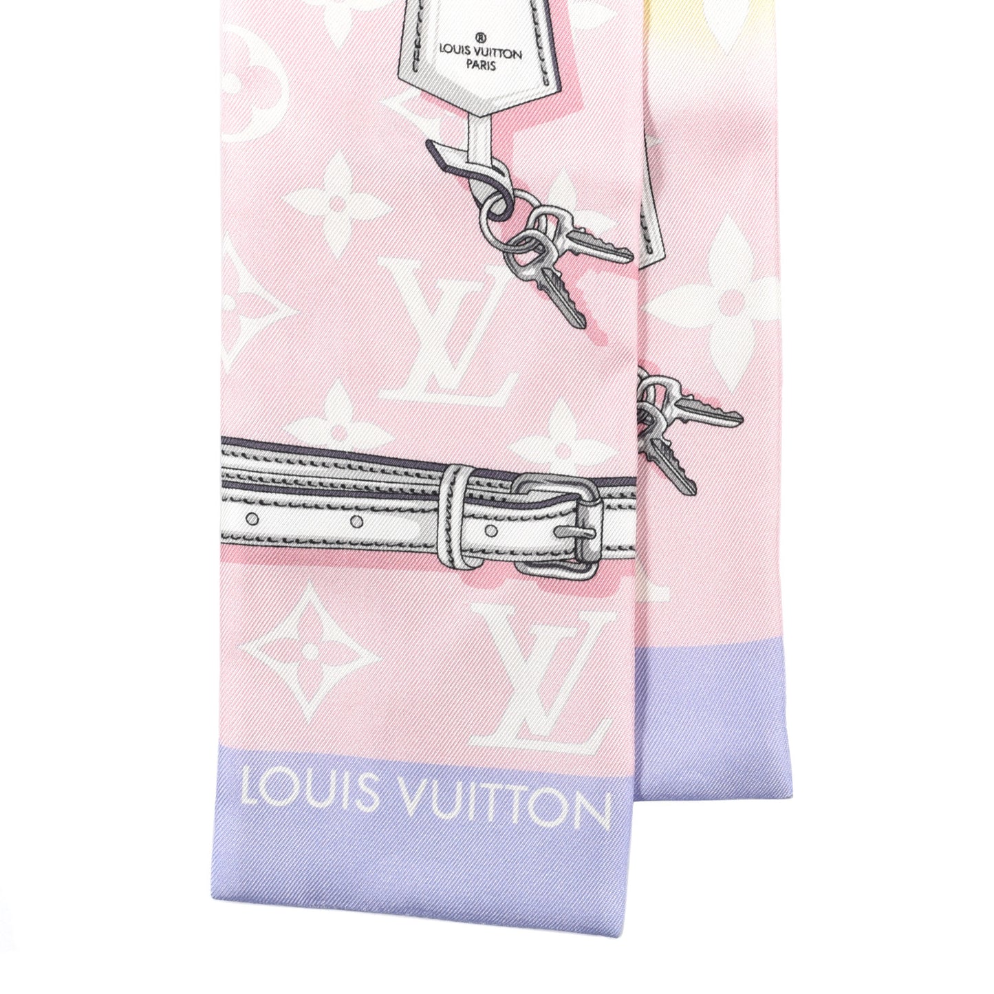 Silk Monogram Escale Confidential Bandeau Pink