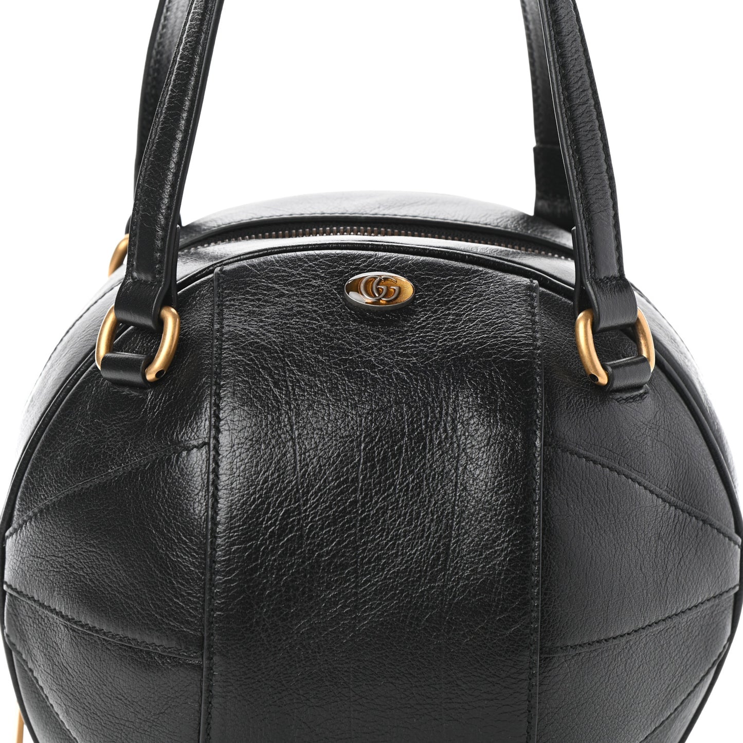 Piuma Lux Energy Tifosa Basketball Shaped Shoulder Bag Black