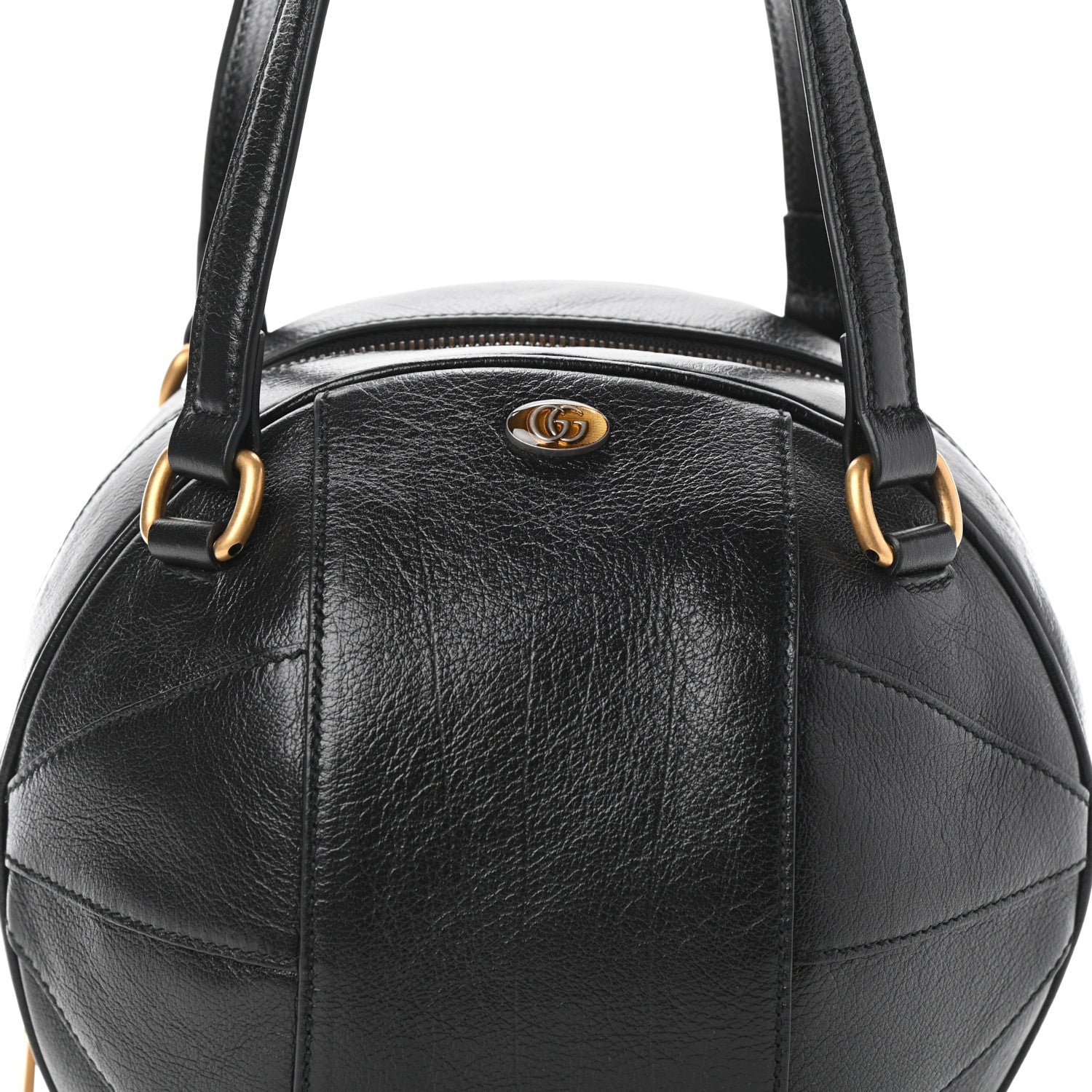 Gucci Piuma Lux Energy Tifosa Basketball Shaped Shoulder Bag Black 7 of 9