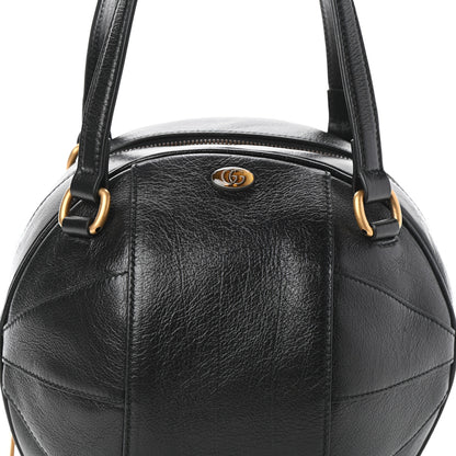 Gucci Piuma Lux Energy Tifosa Basketball Shaped Shoulder Bag Black 7 of 9