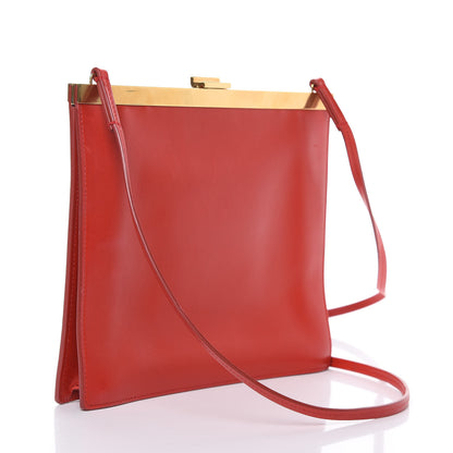 Celine Smooth Calfskin Mini Clasp Bag Red 3 of 12