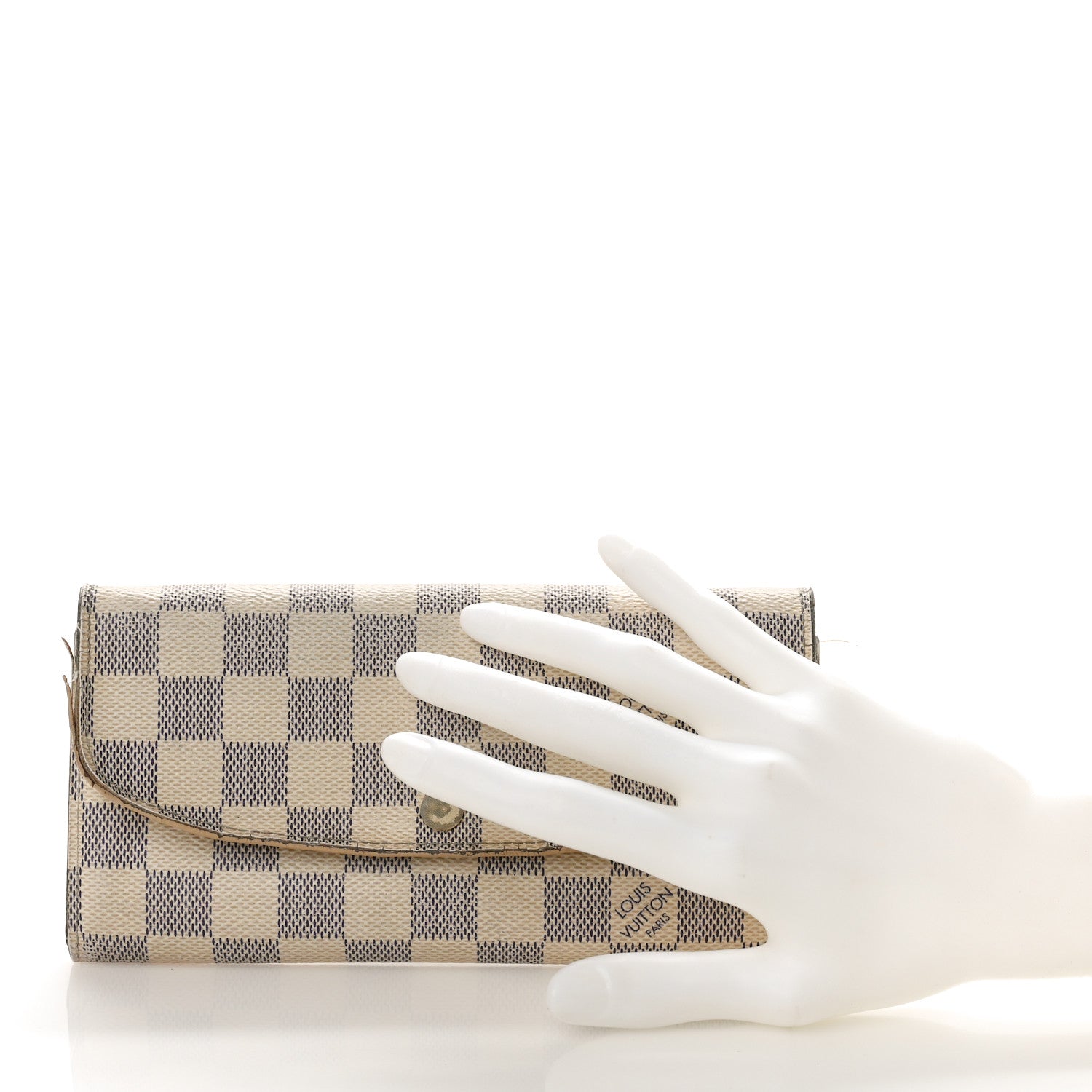 Louis Vuitton Damier Azur Emilie Wallet 2 of 13