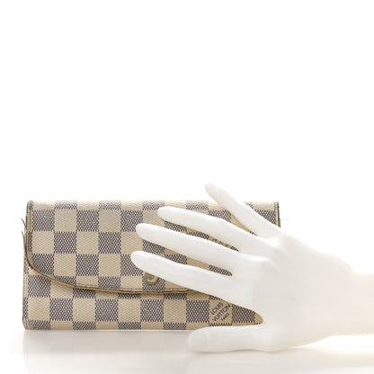 Louis Vuitton Damier Azur Emilie Wallet 2 of 13