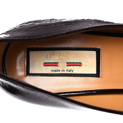 Gucci Kid Soft Lux Horsebit Mid Heel Loafer Pumps 39 Brown 7 of 8