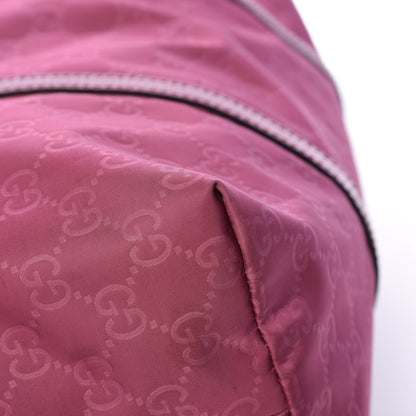 Gucci Nylon Monogram Dollar Calfskin Tote Peonia Flower 11 of 14