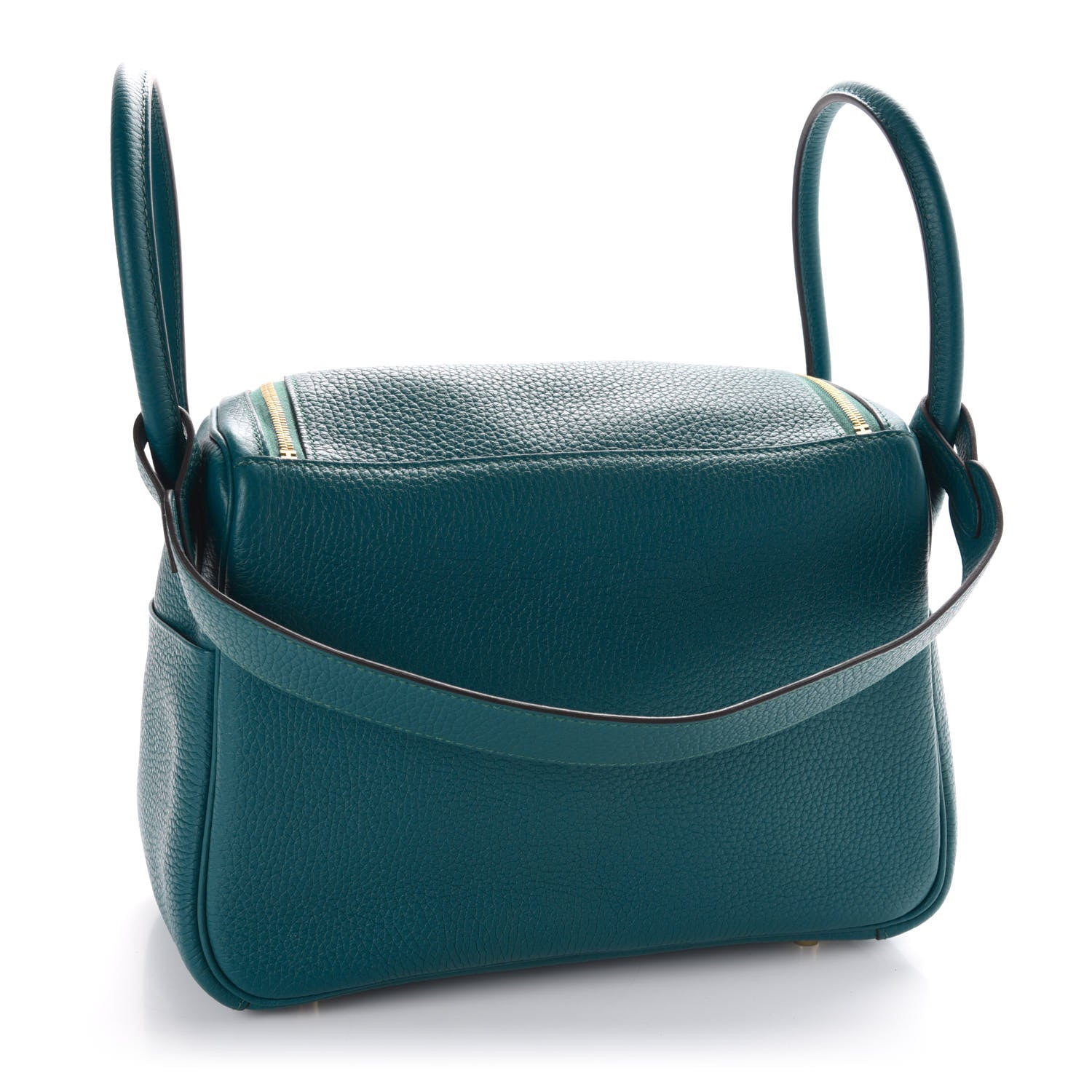 Hermes Taurillon Clemence Lindy 26 Vert Bosphore 3 of 10