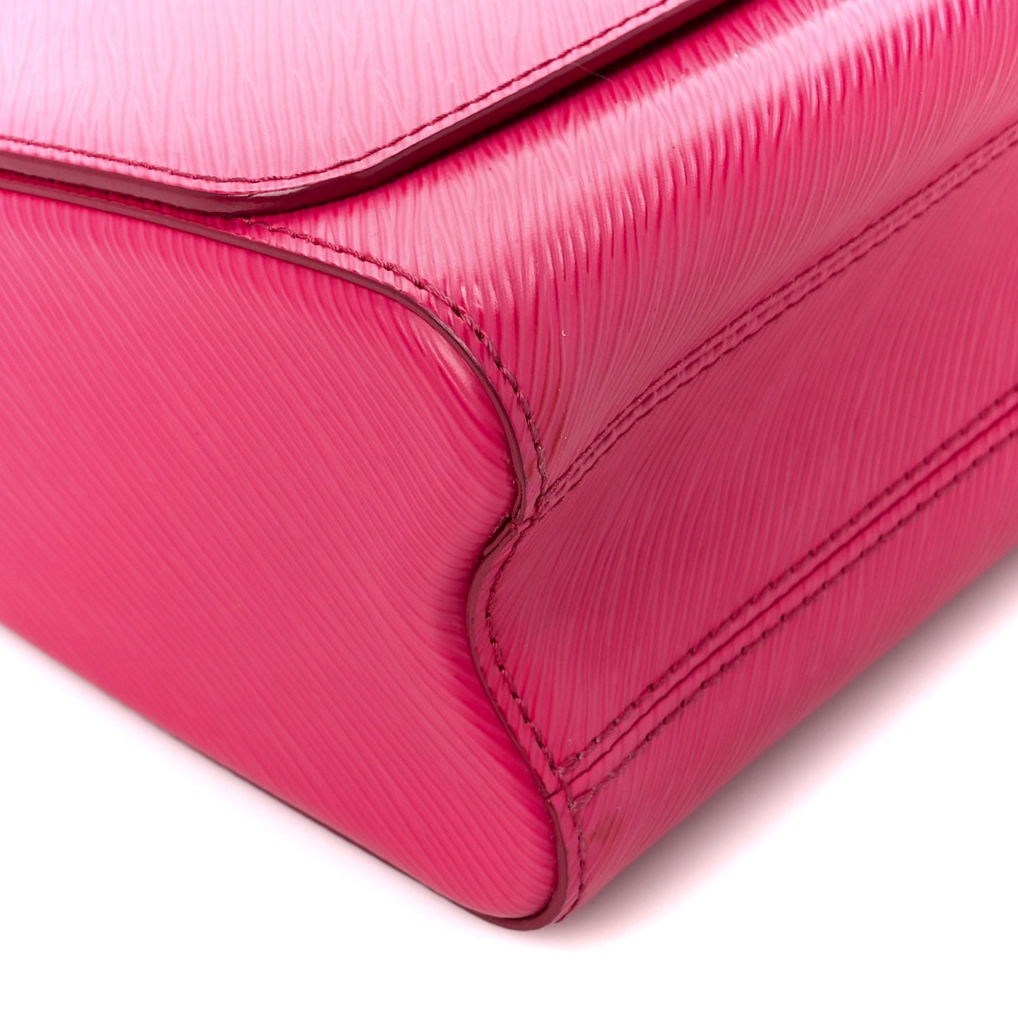 Epi Twist Shoulder Bag MM Hot Pink