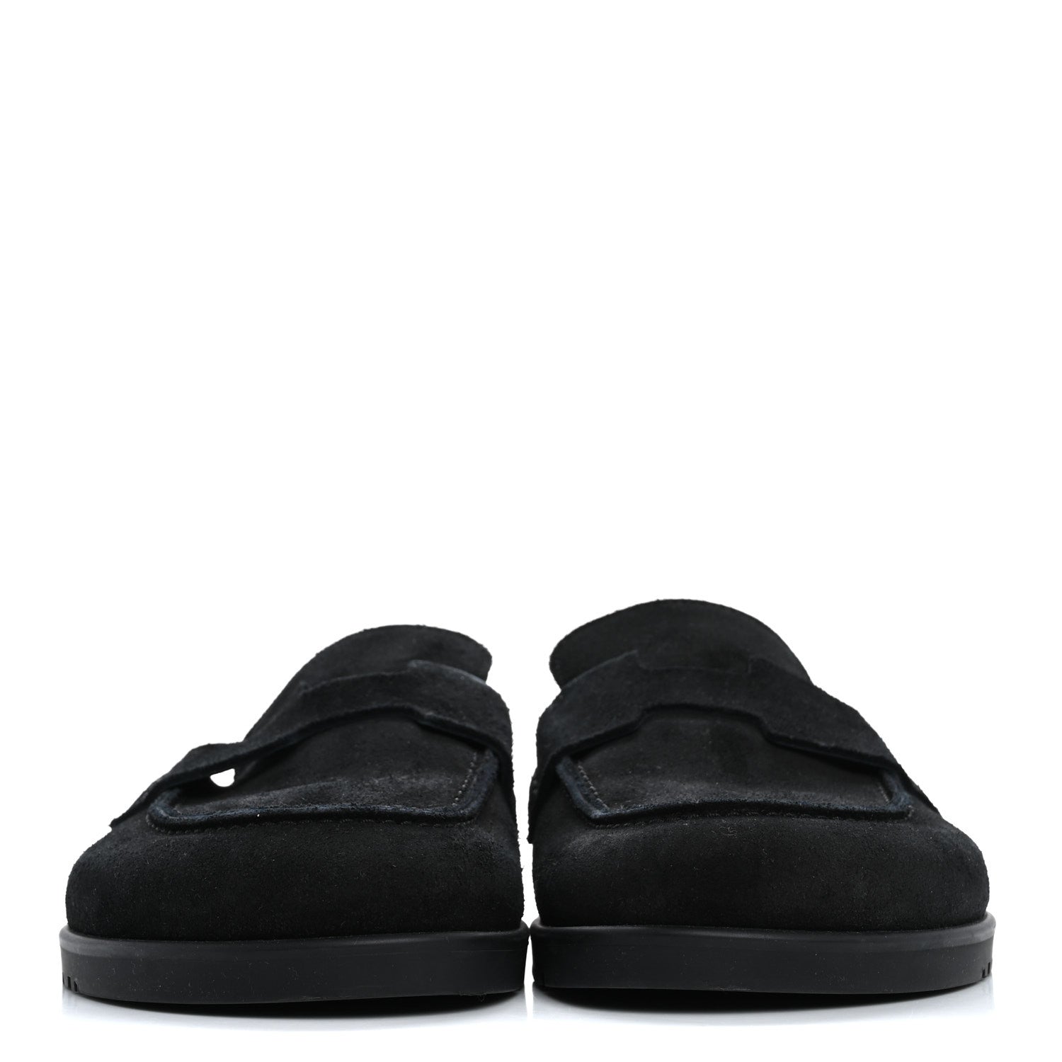 Hermes Suede Calfskin Go Mules 35.5 Black 3 of 13