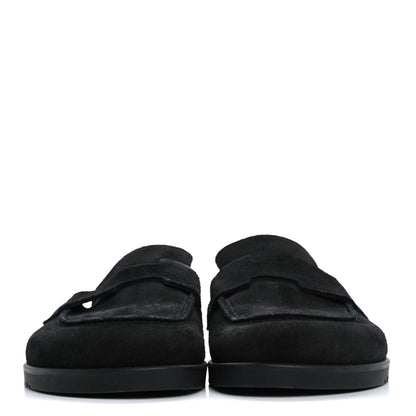 Hermes Suede Calfskin Go Mules 35.5 Black 3 of 13