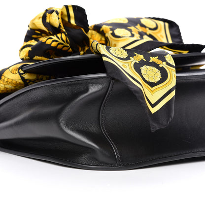 Versace Calfskin Shoulder Bag With Scarf Black 11 of 14