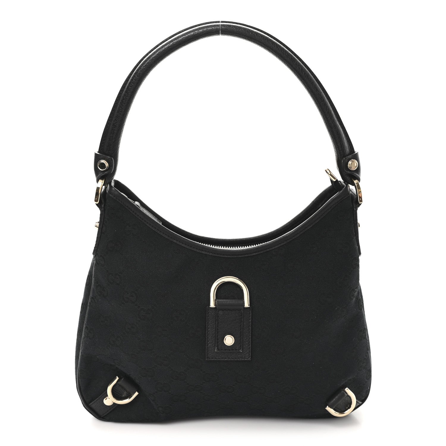 Gucci Monogram Medium Abbey D Ring Hobo Black 8 of 10