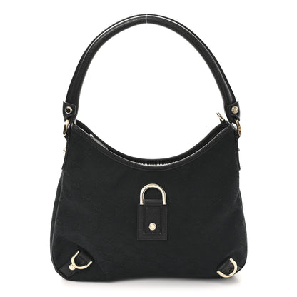Gucci Monogram Medium Abbey D Ring Hobo Black 8 of 10