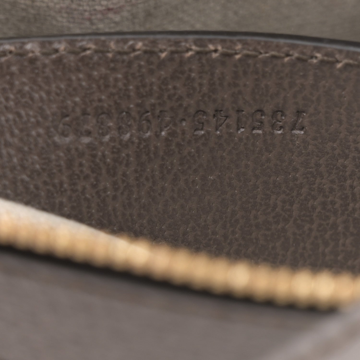 Gucci GG Supreme Monogram Textured Dollar Calfskin Small Ophidia Hobo Beige Ebony New Acero 6 of 11