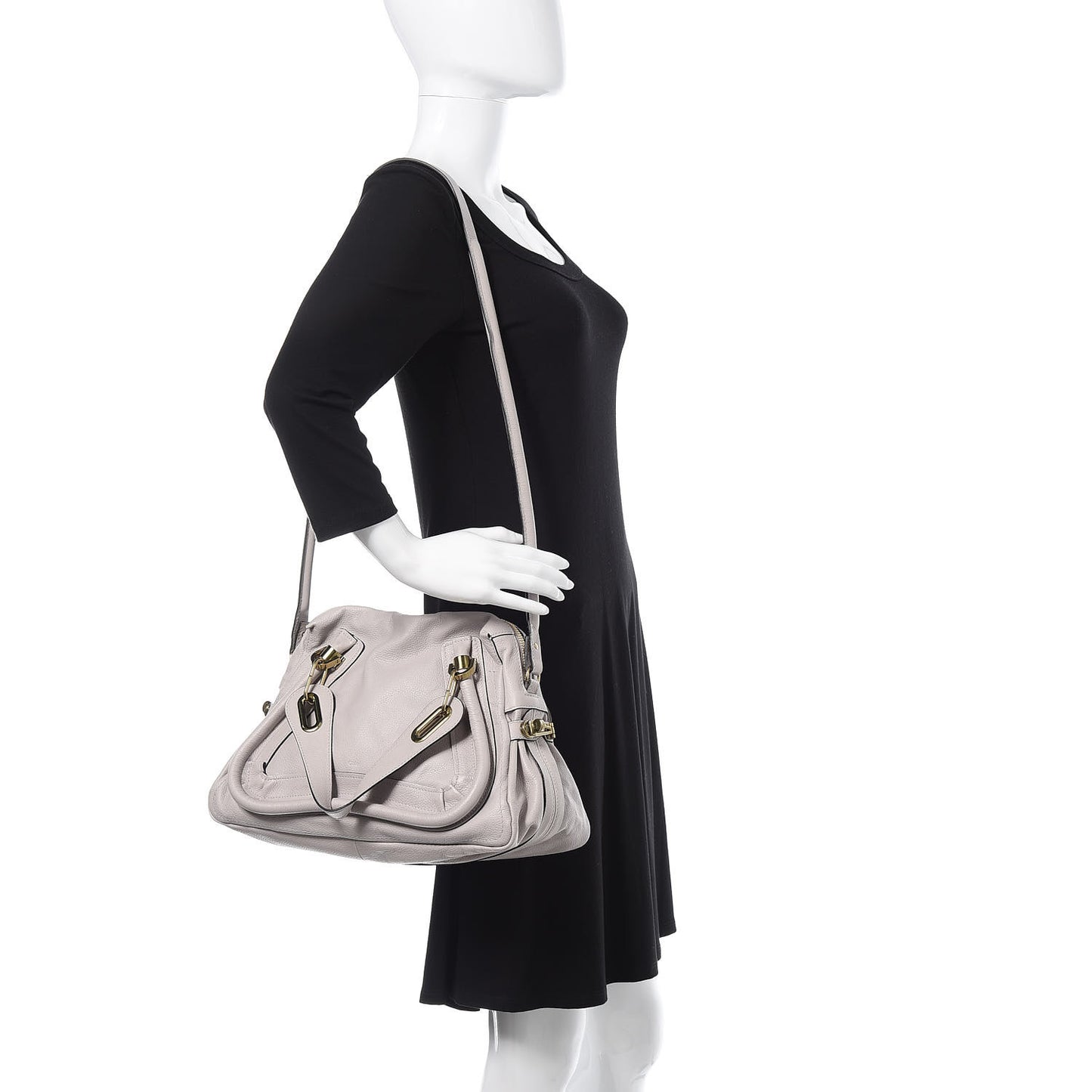 Calfskin Medium Paraty Cashmere Grey