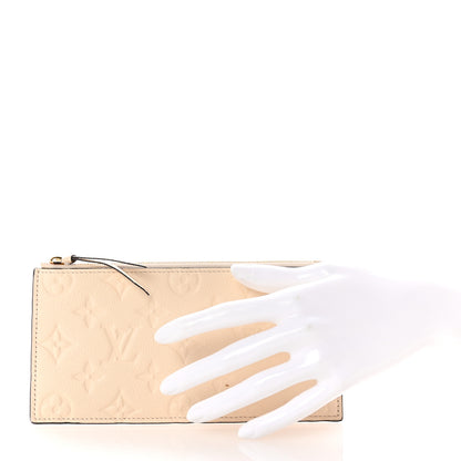 Louis Vuitton Empreinte Felicie Chain Wallet Zippered Insert Cream 2 of 6