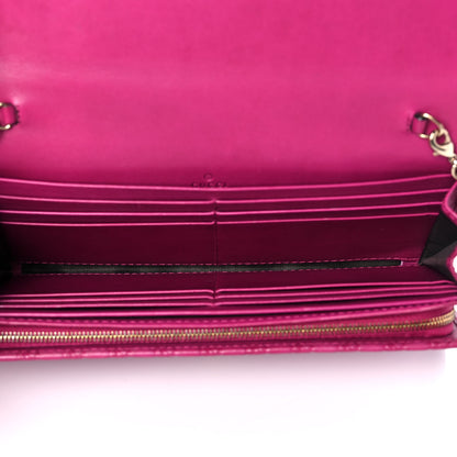 Gucci Soft Microguccissima Dice Chain Wallet Bright Bouganville 5 of 14