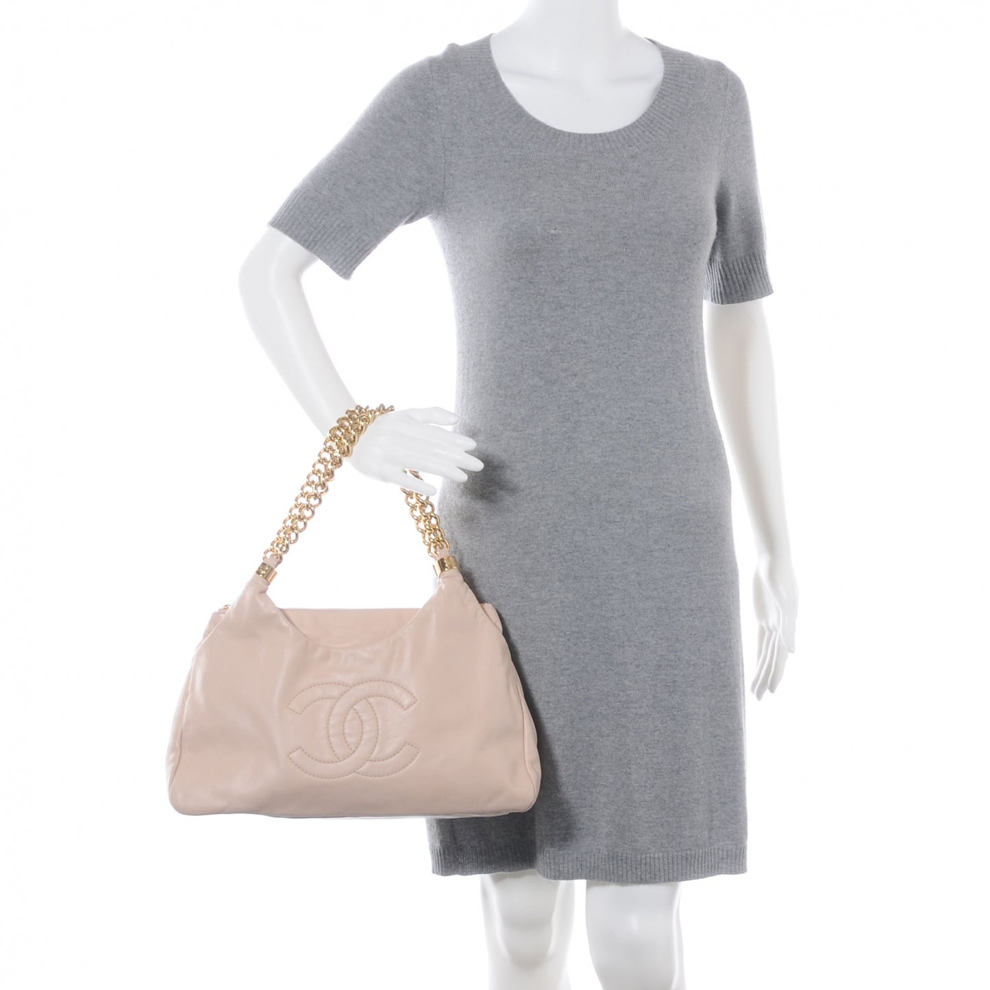 Calfskin Rodeo Drive Hobo Beige