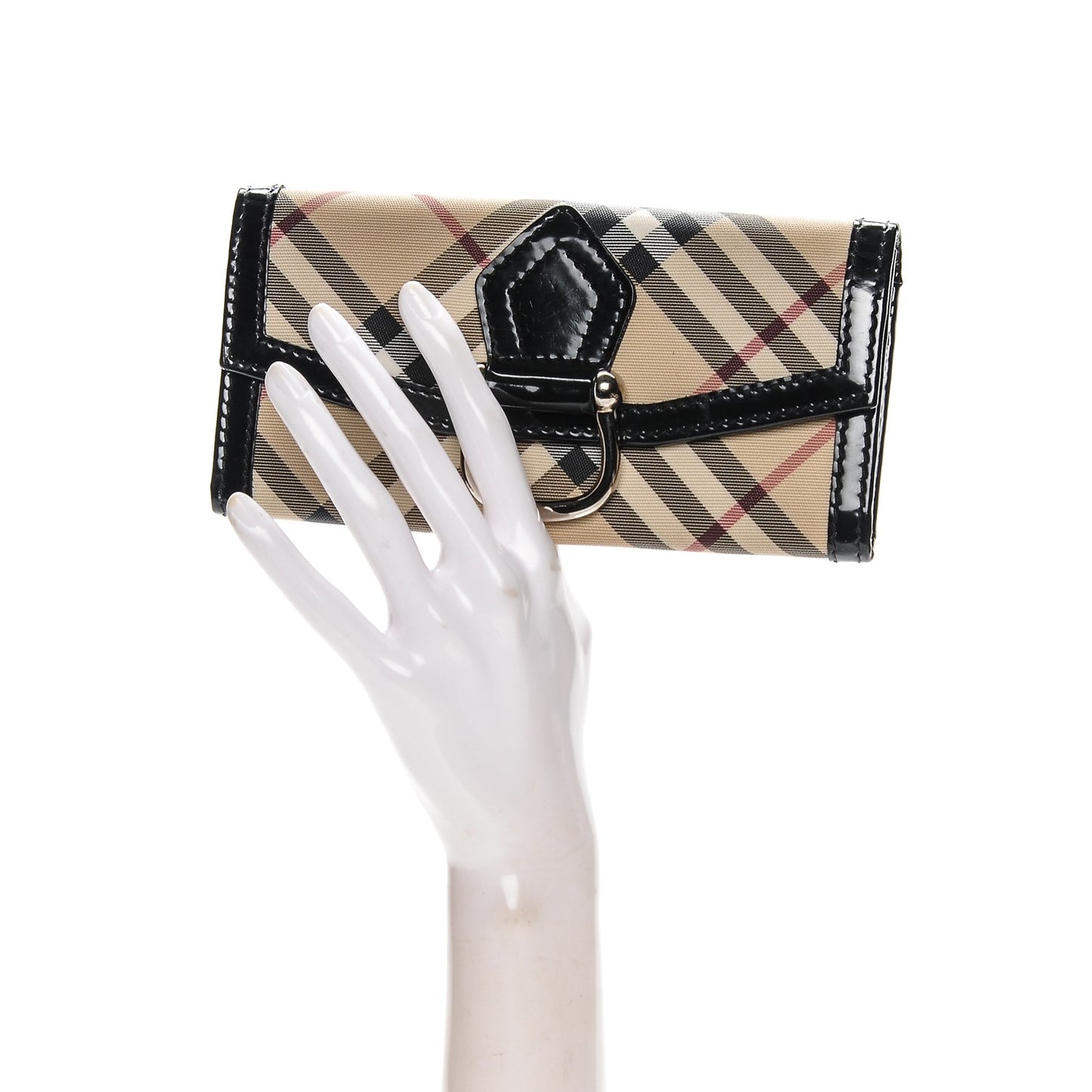 Nova Check Continental Wallet Black