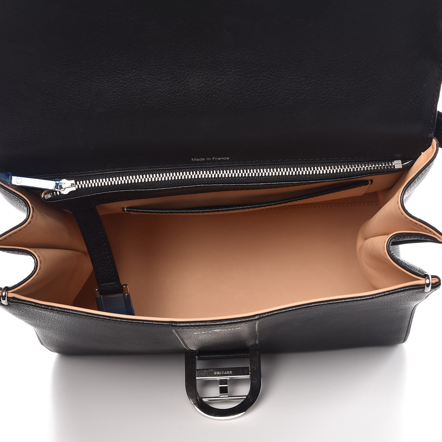 Delvaux Grained Calfskin MM Brillant Satchel Black 6 of 11