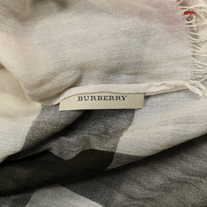 Burberry Linen Giant Check Check Lightweight Scarf Stone 2 of 3