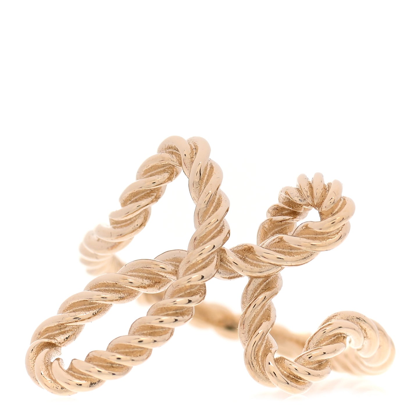 Brass Cord'H Scarf Ring Gold