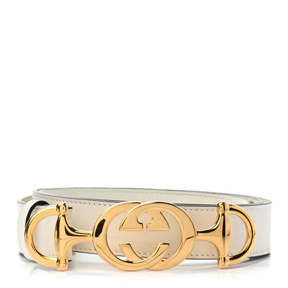 Gucci Moon Calfskin Zumi 30mm Belt 105 42 Off White 1 of 5