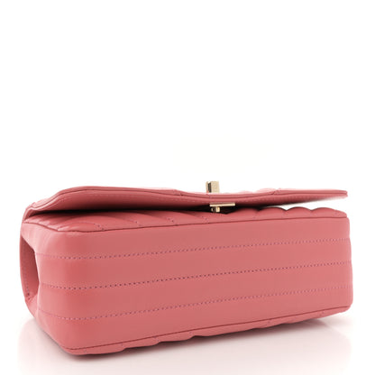 Chanel Calfskin Chevron Quilted Mini Statement Flap Pink 4 of 10