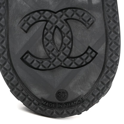 Chanel Caoutchouk CC High Boots 38 Black 8 of 11
