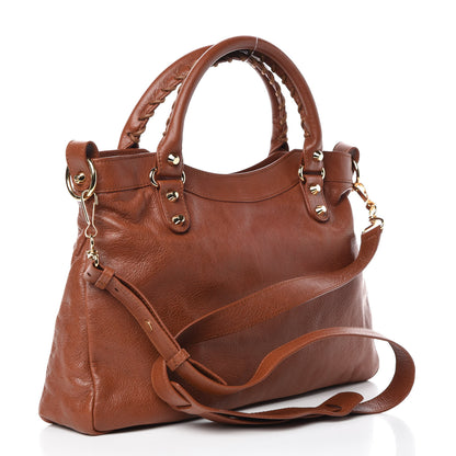 Balenciaga Agneau Classic Gold Hardware Town Marron Cognac 4 of 12