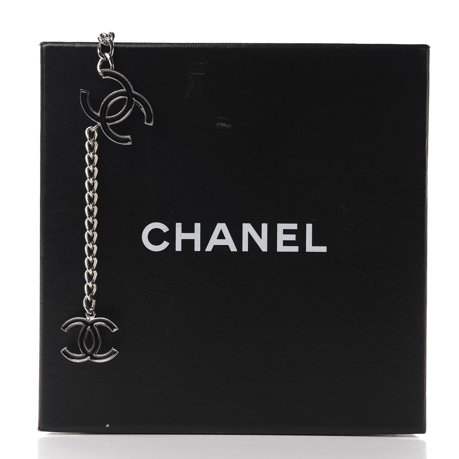 Chanel Enamel CC Ceinture Fantai Adjustable Belt Silver Black 5 of 5